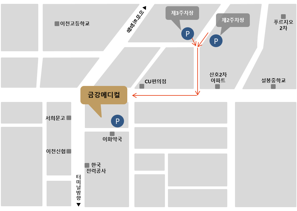 제2주차장 약도