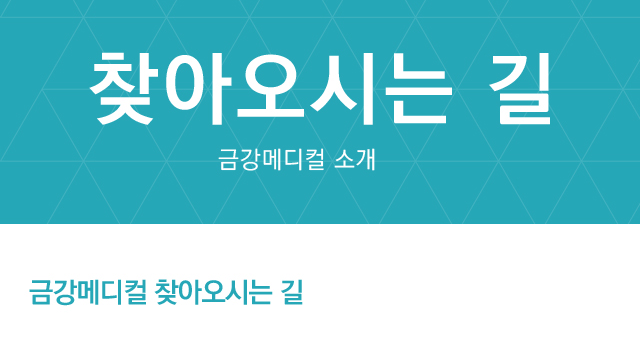 찾아오시는길, 금강메디컬의원 소개,
				금강메디컬의원 찾아오시는 길